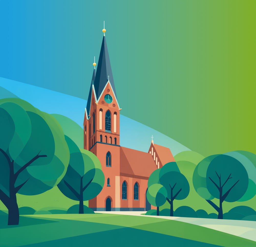 Illustration der Friedenskirche